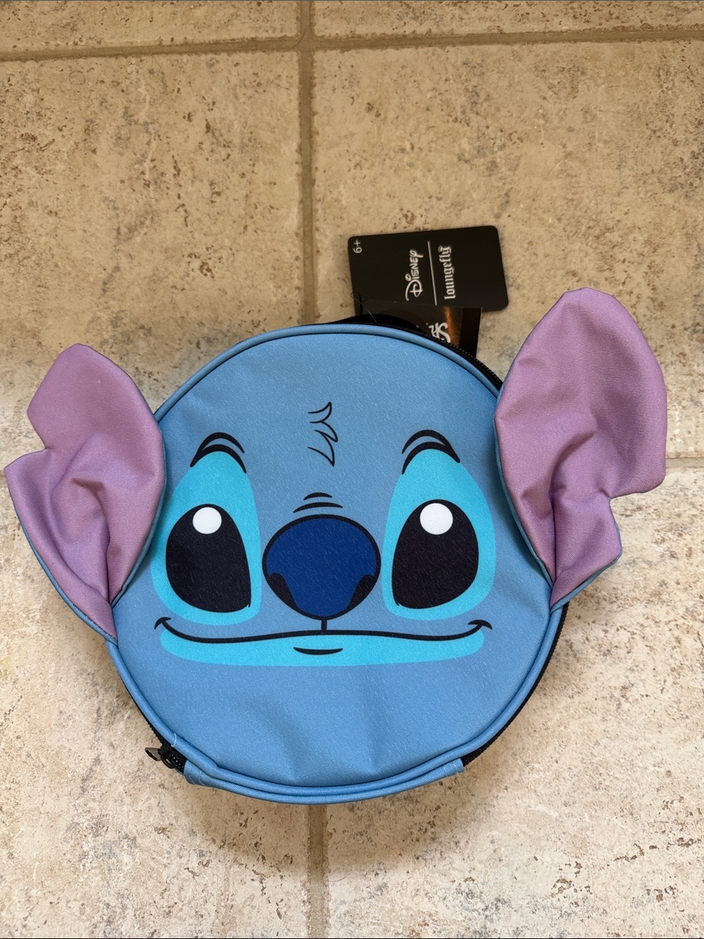 Retired! NWT Disney Loungefly Stitch Round Insulated Lunch Box Bag 3D Ears